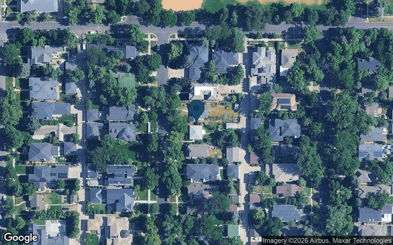 Satellite view of 2418 S Fillmore St, Denver, CO 80210